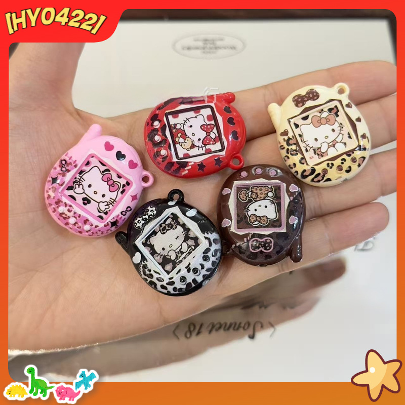 Jewelry Making Designs - Acrylic Cute Kt Cat Leopard Print