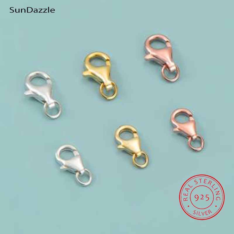 Jewelry Making Pins - 2pcs Genuine Real Pure Solid 925