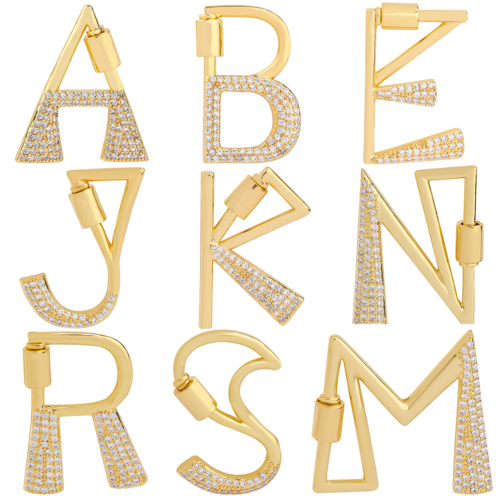 Jewelry Making Designs - Juya 18K Gold Plated 26 Alphabet