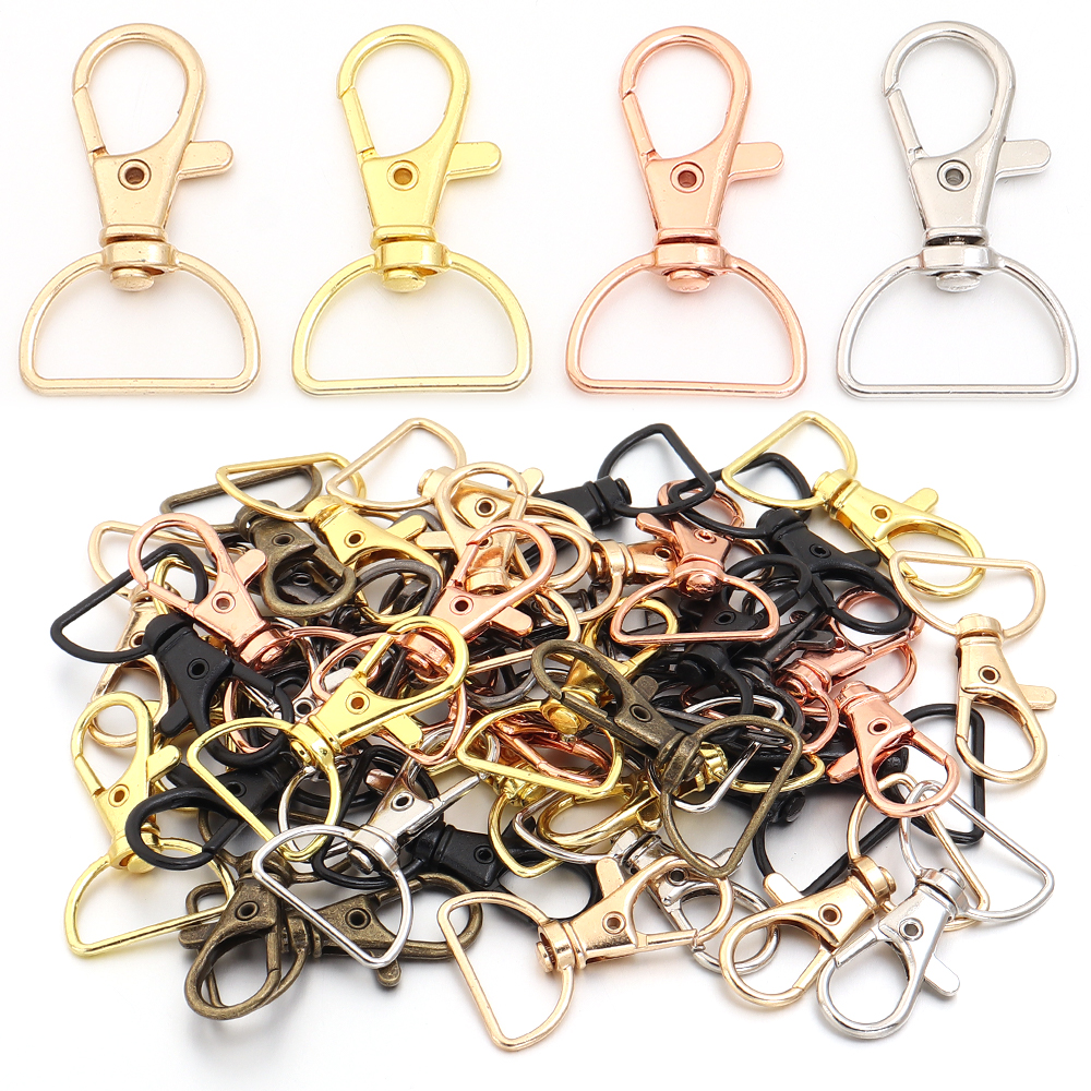 Jewelry Making Designs - 10pcs/lot Metal Swivel Clasps With D