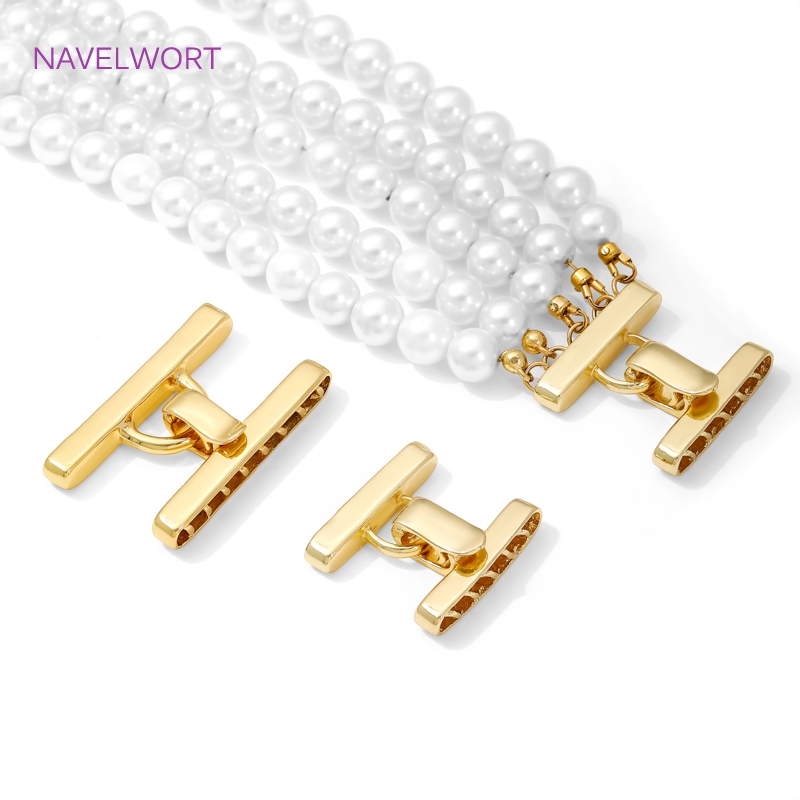 Jewelry Making School - Multi Strands Necklace Clasp 18K Gold