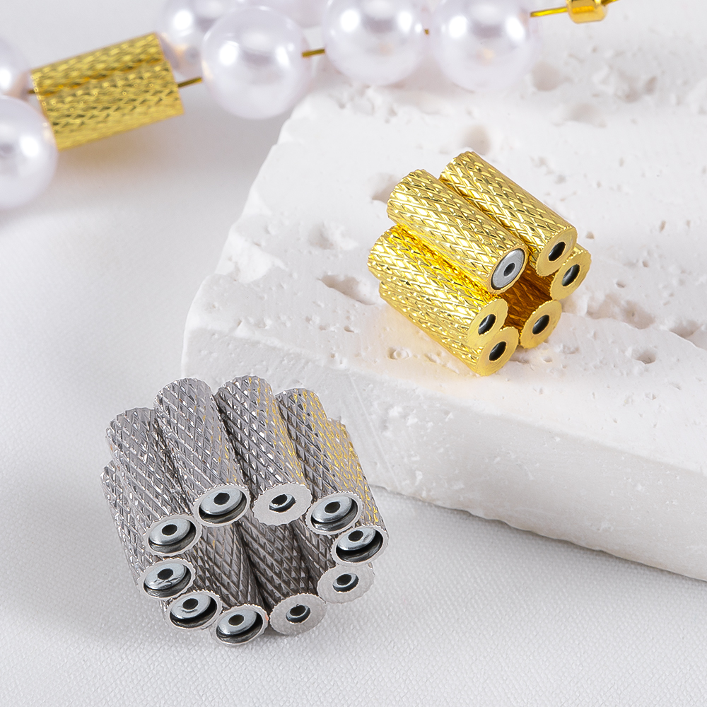 Jewelry Making Youtube - 18K Gold Plated Magnetic Tube Spacer