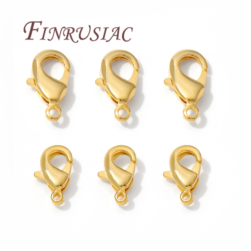 Jewelry Making Pins - 10mm 12mm 18K Gold Plated Lobster