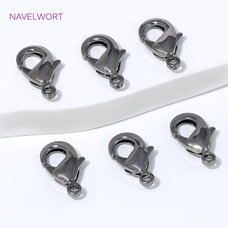 Black Plated Brass 12mm Lobste - Jewelry Making Designs ulasan dan harga