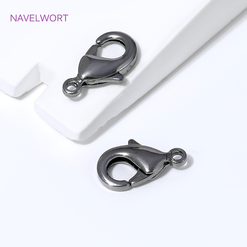 Black Plated Brass 12mm Lobste - Jewelry Making Designs ulasan dan harga
