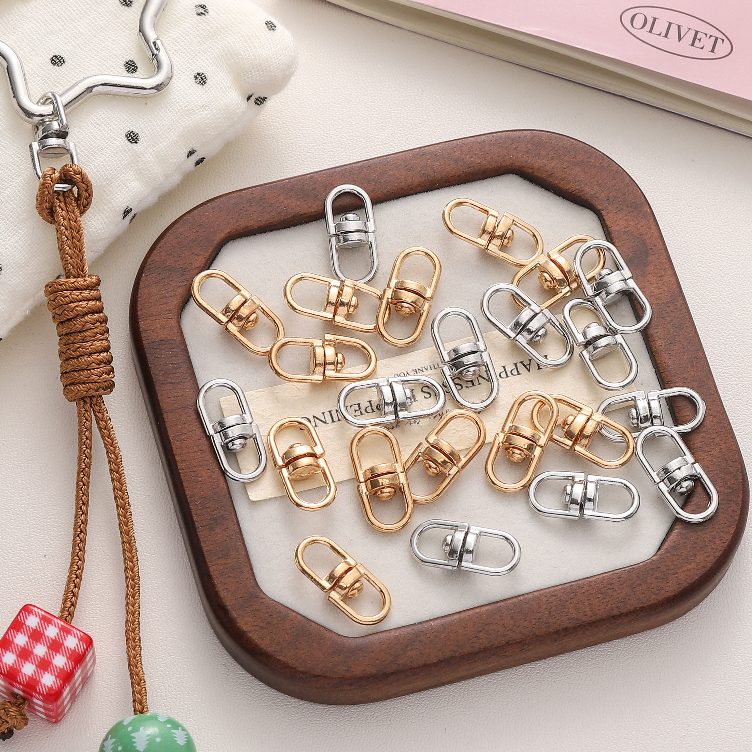 10/20Pcs 8x19mm KC Gold/Rhodiu - Jewelry Making Degree ulasan dan harga