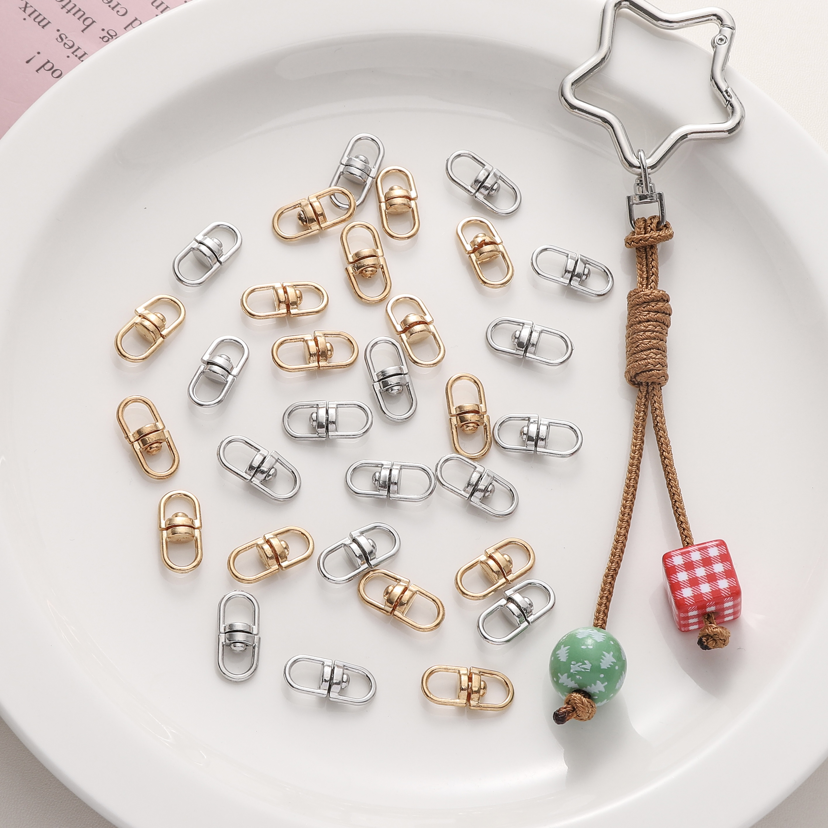 10/20Pcs 8x19mm KC Gold/Rhodiu - Jewelry Making Degree ulasan dan harga