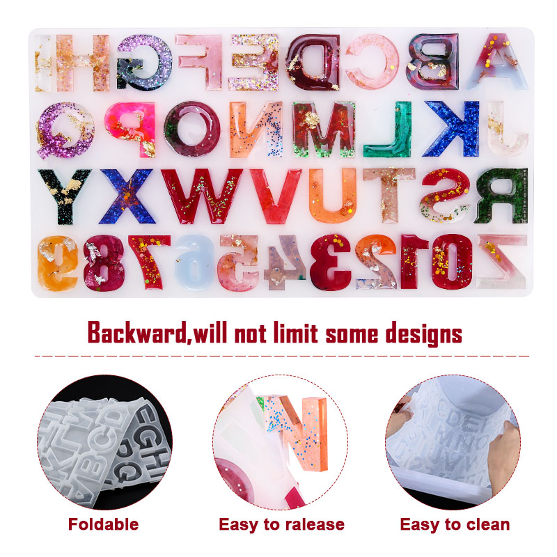 Alphabet Epoxy Resin Mold Kit  - Jewelry Making Degree ulasan dan harga