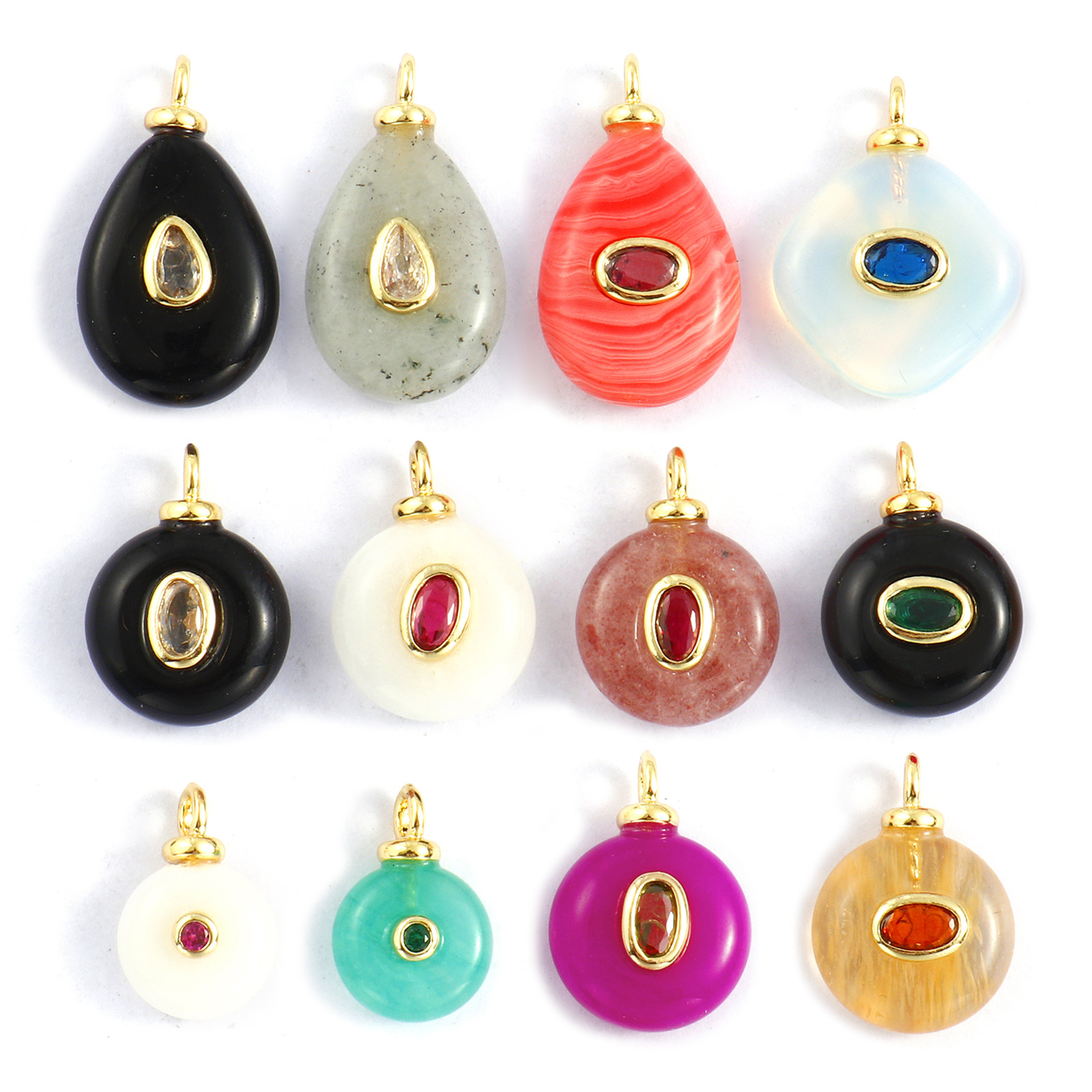 1 Piece Cubic Zirconia & Natur - Jewelry Making Notes ulasan dan harga