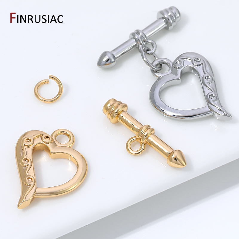 14K Gold Plated Brass Heart Sh - Jewelry Making Designs ulasan dan harga