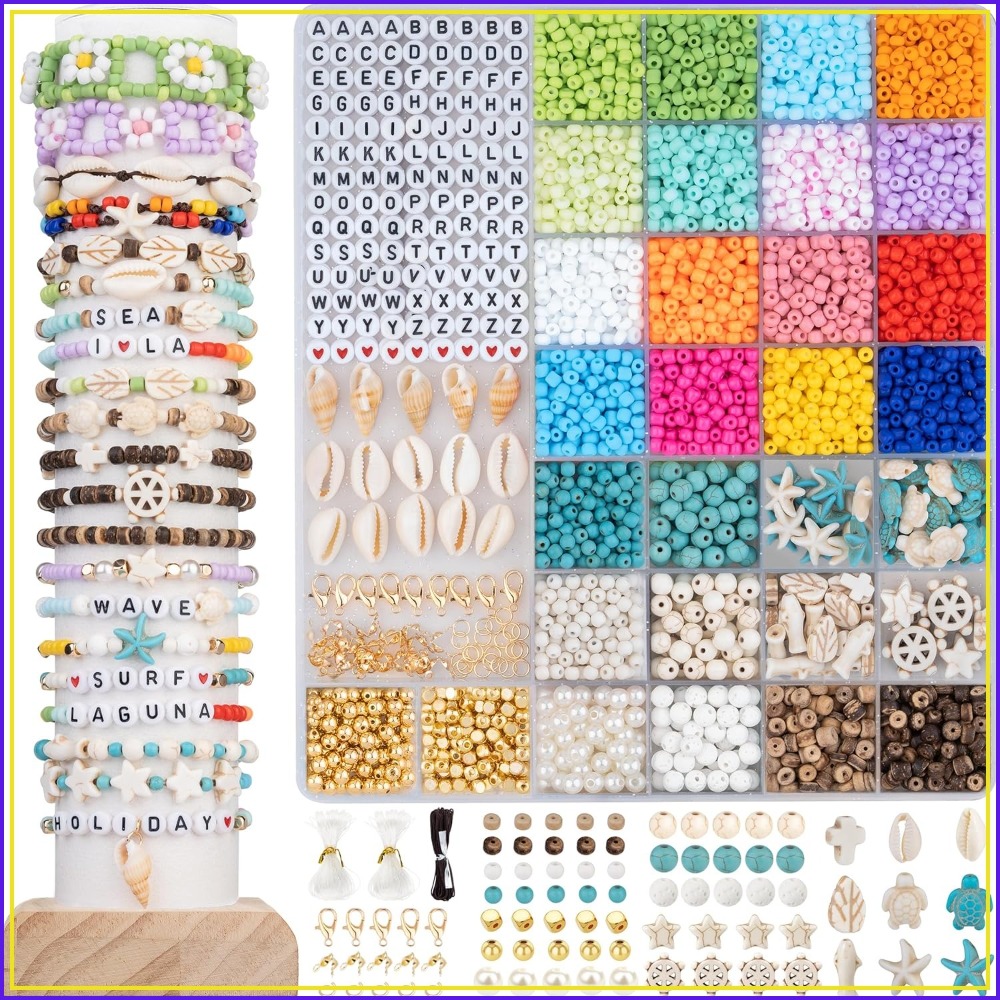 6000pcs 4mm Glass Beads for Br - Jewelry Making Degree ulasan dan harga