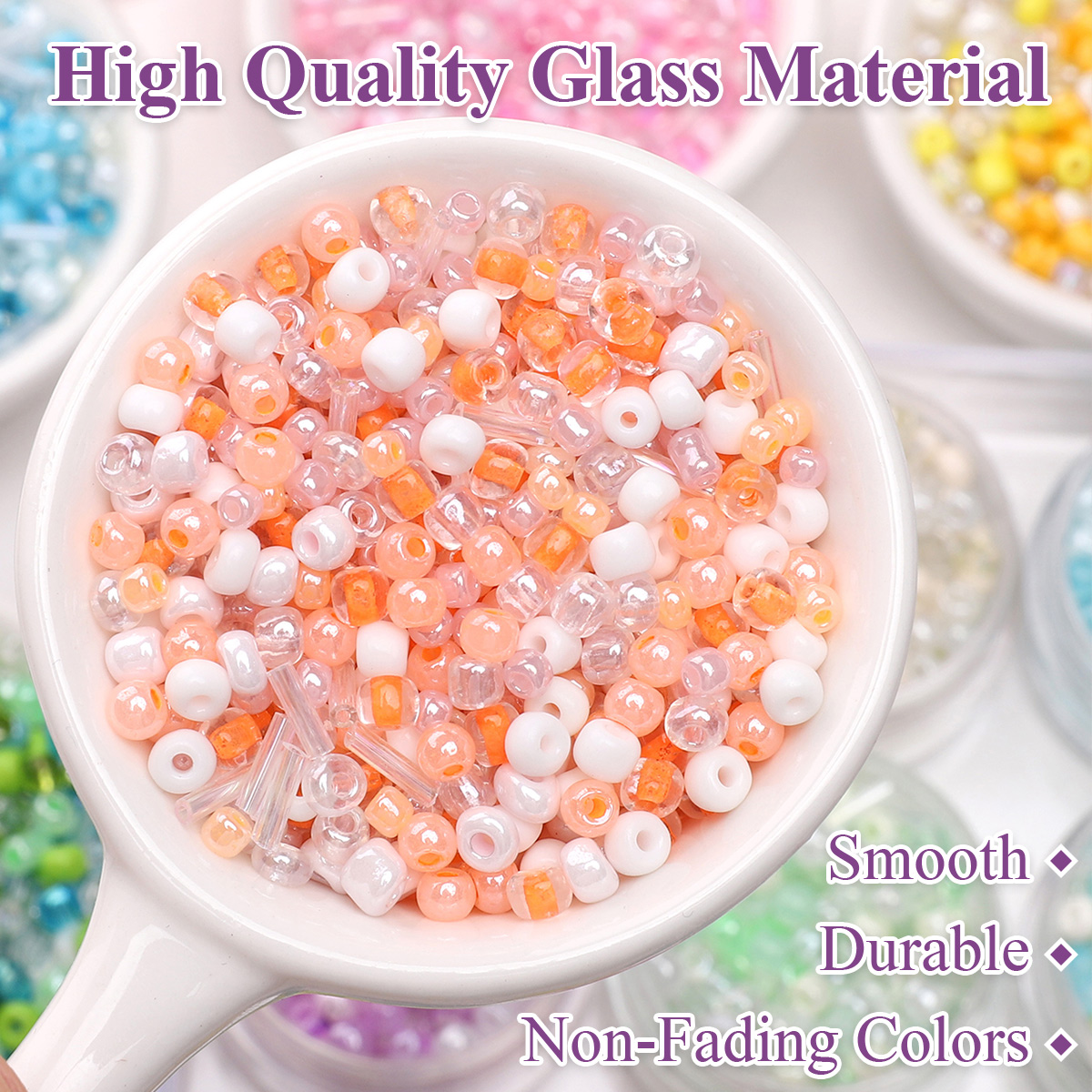 24 Grid Mixed Size Glass Seed  - Jewelry Making Degree ulasan dan harga