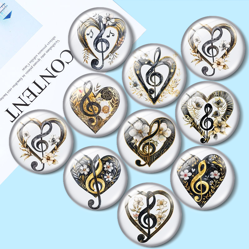 Music Note  Heart 12/18/20/25m - Jewelry Making Notes ulasan dan harga