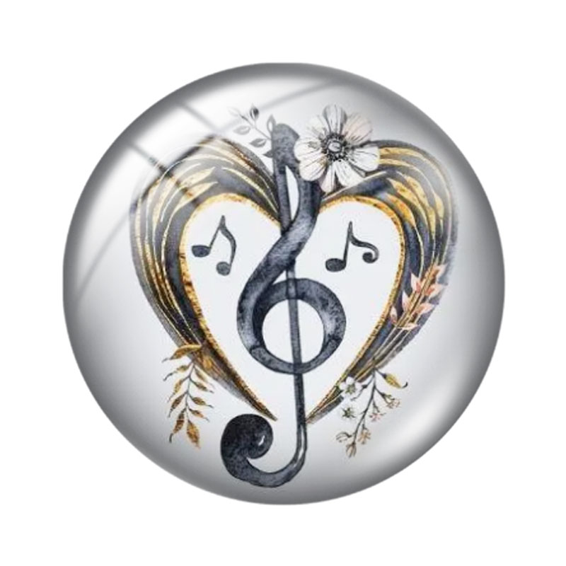 Music Note  Heart 12/18/20/25m - Jewelry Making Notes ulasan dan harga