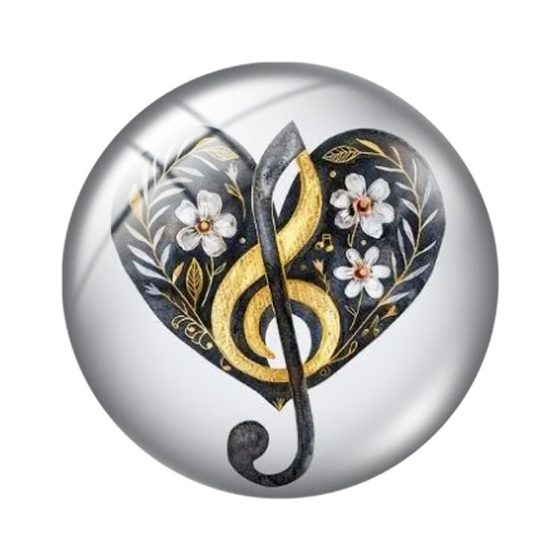 Music Note  Heart 12/18/20/25m - Jewelry Making Notes ulasan dan harga