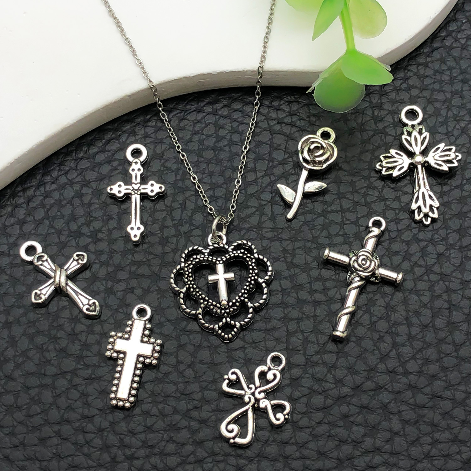 52pcs Assorted Cross Pendants  - Jewelry Making Degree ulasan dan harga