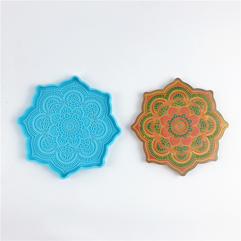 Mandala Coaster Silicone Mold  - Jewelry Making Degree ulasan dan harga