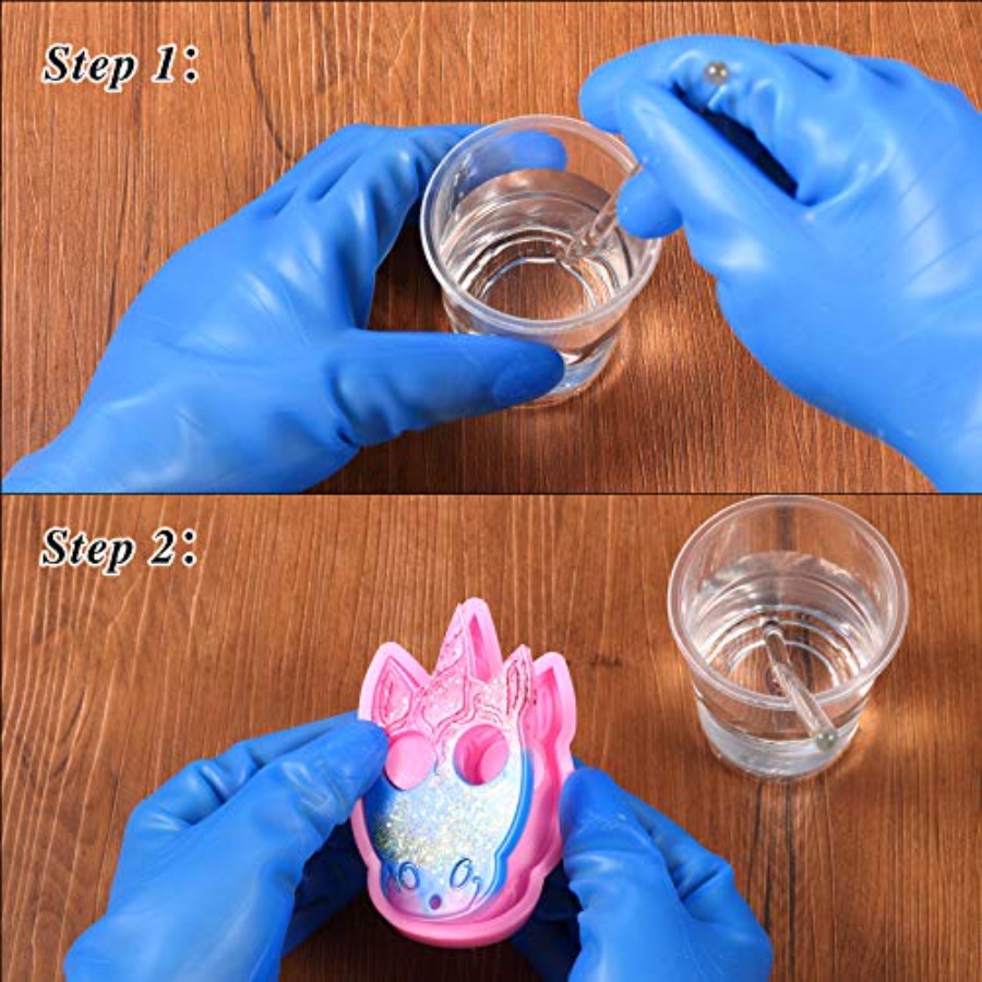 2 Pairs Epoxy Silicone Gloves  - Jewelry Making Gloves ulasan dan harga