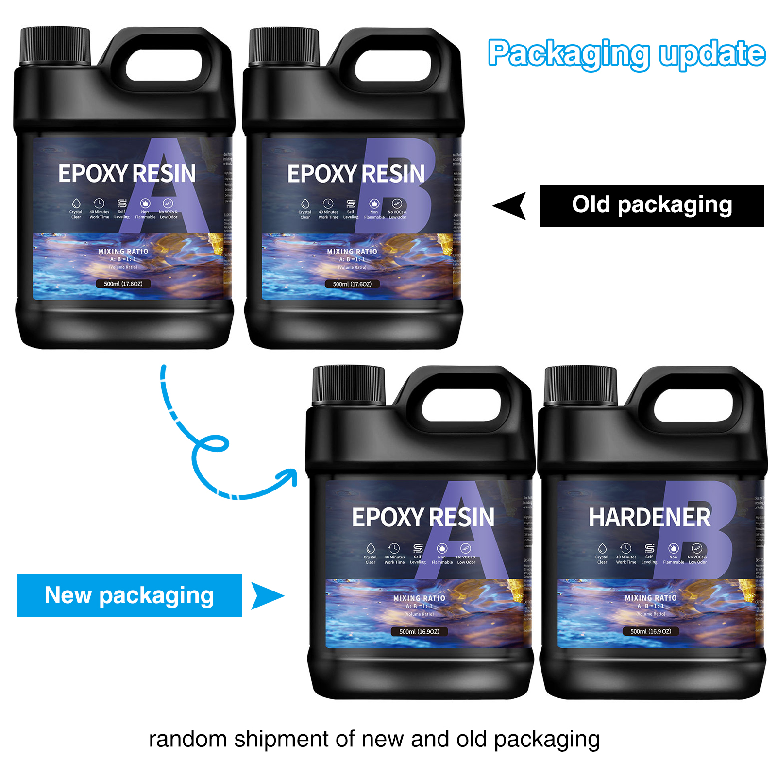 500g/1000g  AB Epoxy Resin Glu - Jewelry Making Degree ulasan dan harga