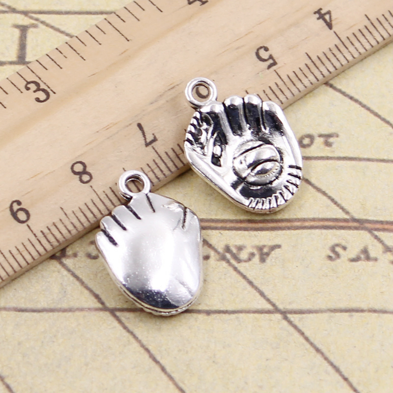 10pcs 3colors Charms Baseball  - Jewelry Making Gloves ulasan dan harga