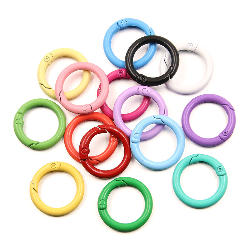 5-20pcs Colorful Spring O Ring - Jewelry Making Pins ulasan dan harga