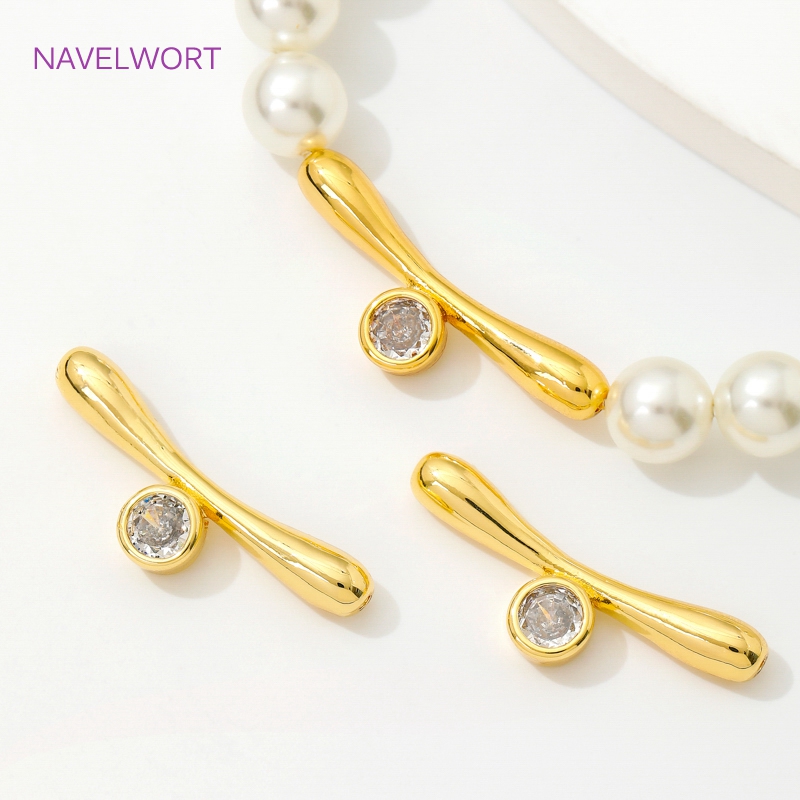 18K Gold Plated Brass Curved T - Jewelry Making Youtube ulasan dan harga