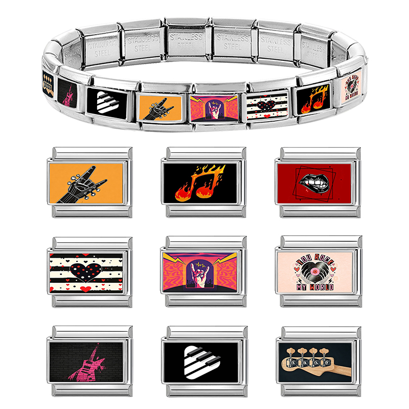 Y2K Guitar Piano Keys Note Ita - Jewelry Making Notes ulasan dan harga