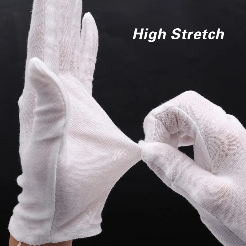 1-20pairs White Cotton Work Gl - Jewelry Making Gloves ulasan dan harga