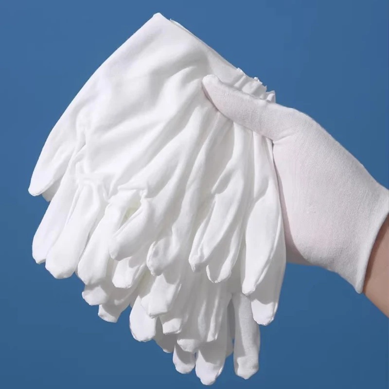 1-20pairs White Cotton Work Gl - Jewelry Making Gloves ulasan dan harga