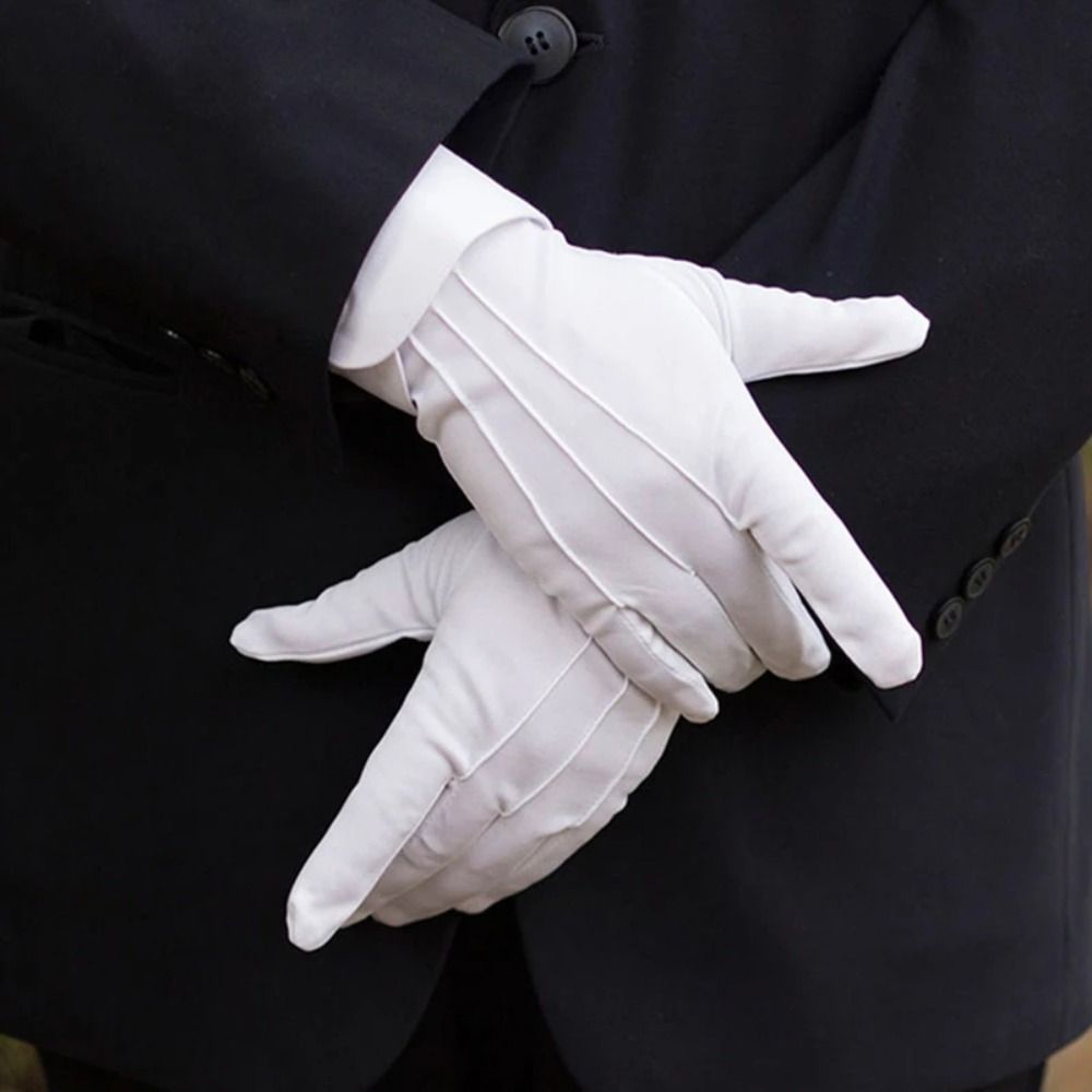 New Soft White Cotton Gloves H - Jewelry Making Gloves ulasan dan harga