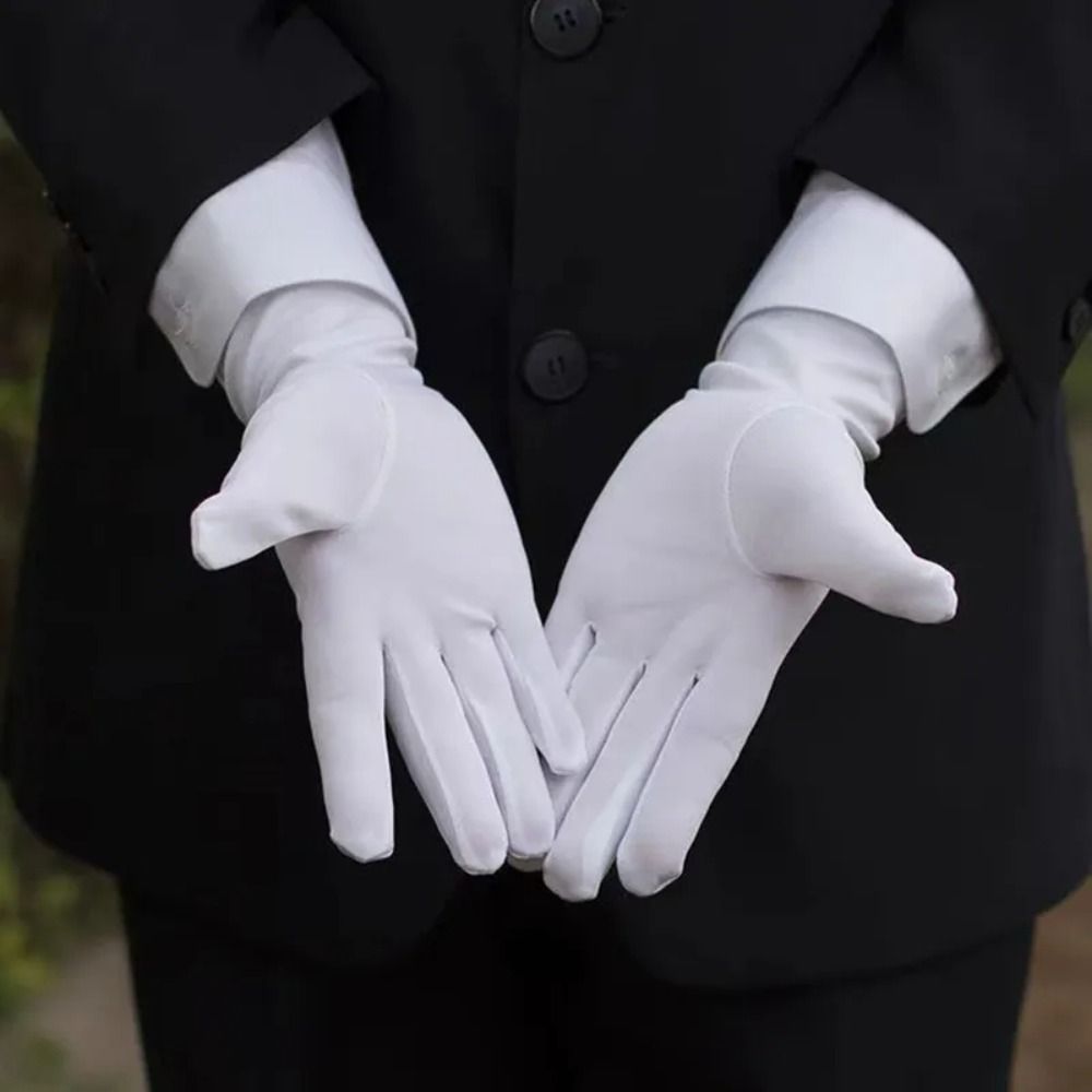 New Soft White Cotton Gloves H - Jewelry Making Gloves ulasan dan harga