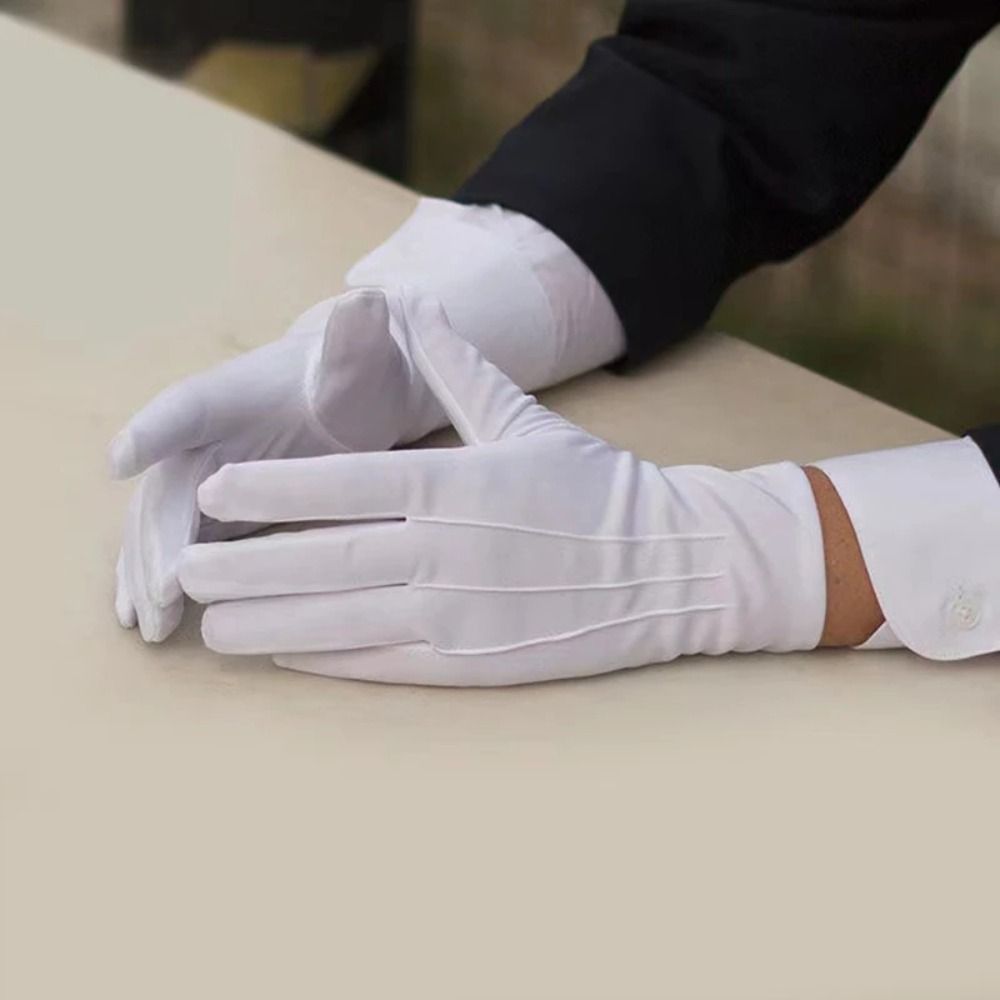 New Soft White Cotton Gloves H - Jewelry Making Gloves ulasan dan harga