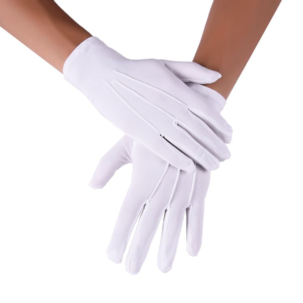 New Soft White Cotton Gloves H - Jewelry Making Gloves ulasan dan harga