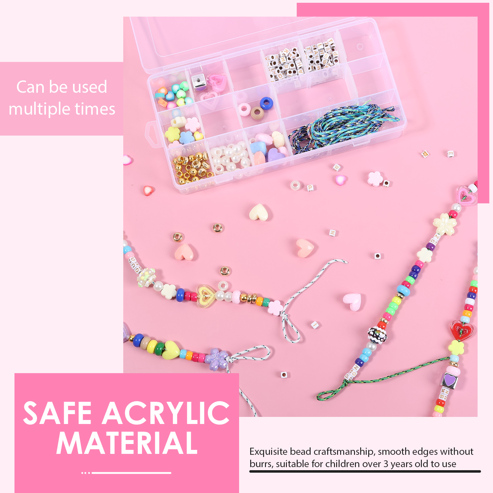 421PCS Beaded Keychain Making  - Jewelry Making Degree ulasan dan harga
