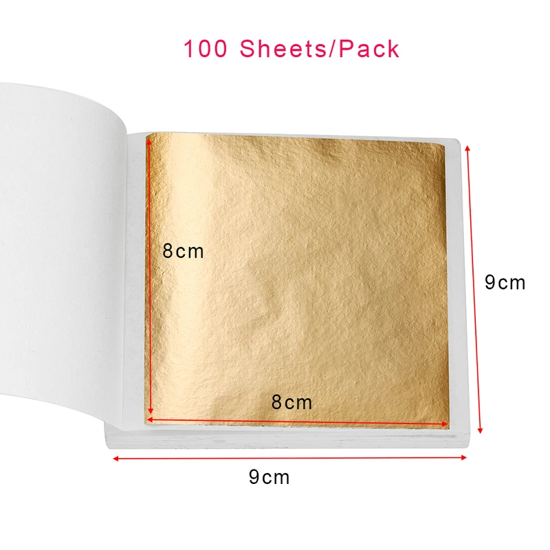 100-200sheets Imitation Gold F - Jewelry Making Degree ulasan dan harga