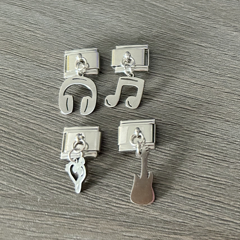 Trendy Rock Music Heart Note E - Jewelry Making Notes ulasan dan harga