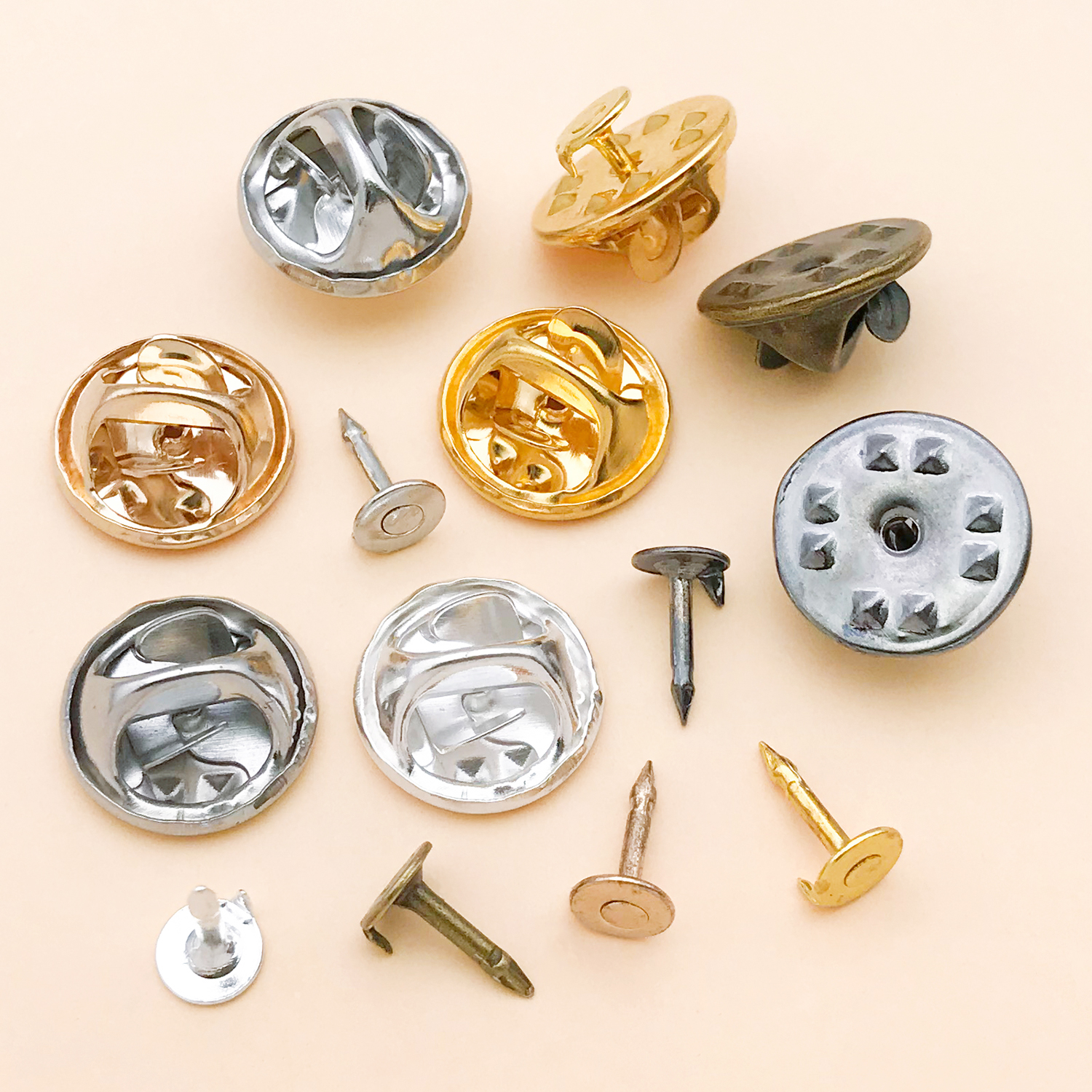50pcs 8mm 11mm Pin+ Back Stabb - Jewelry Making Pins ulasan dan harga