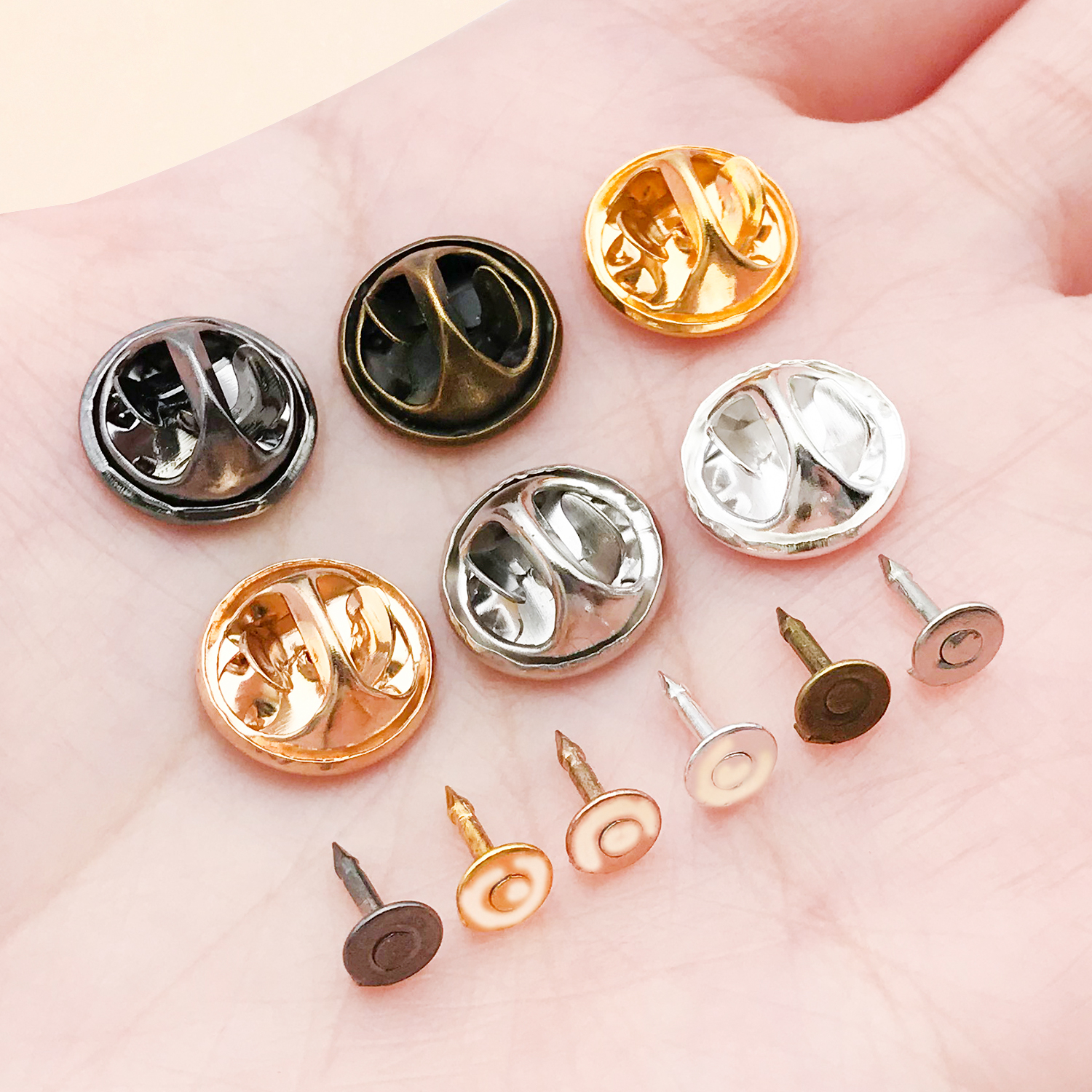 50pcs 8mm 11mm Pin+ Back Stabb - Jewelry Making Pins ulasan dan harga