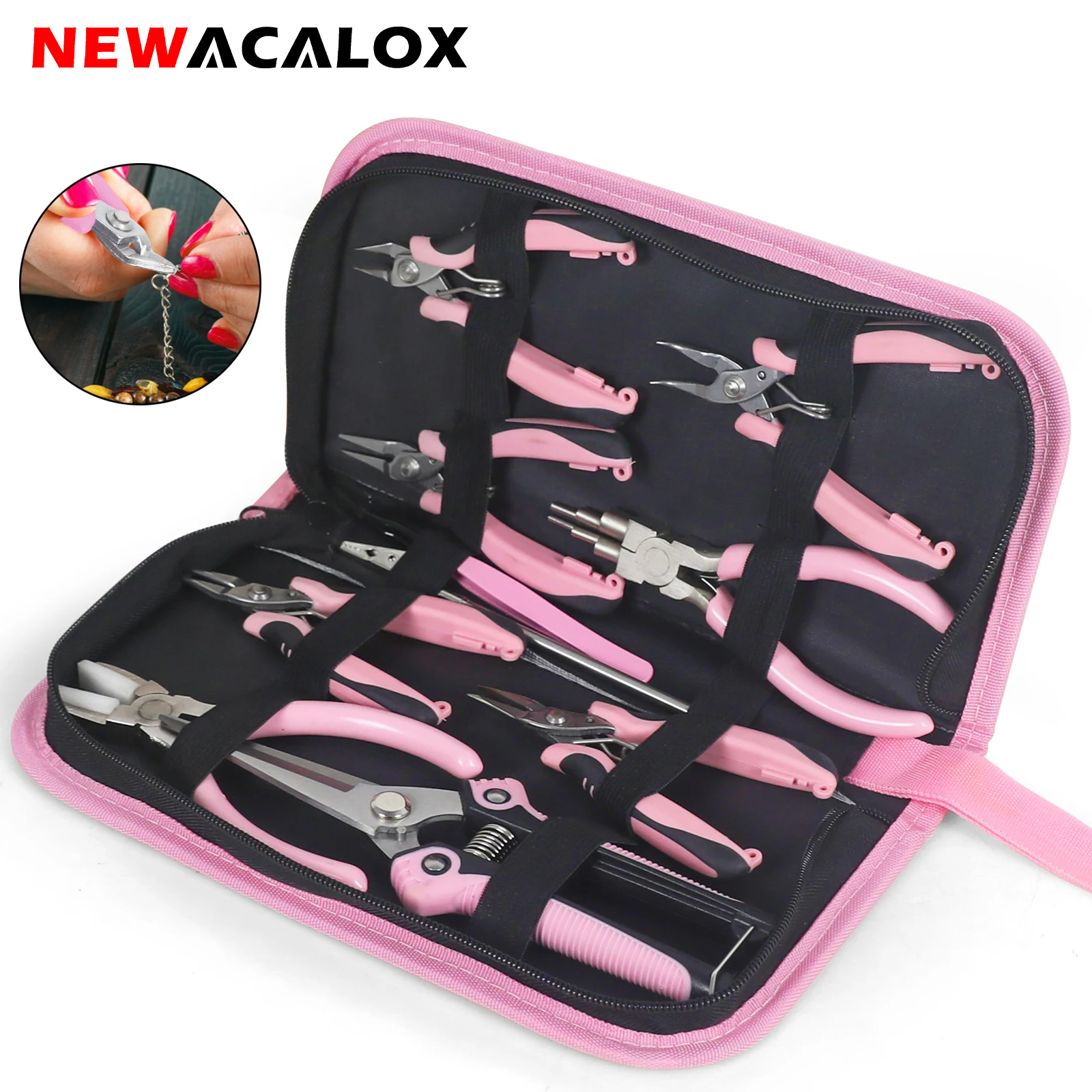 NEWACALOX Mini Jewelry Pliers  - Jewelry Making Round Nose Pliers ulasan dan harga