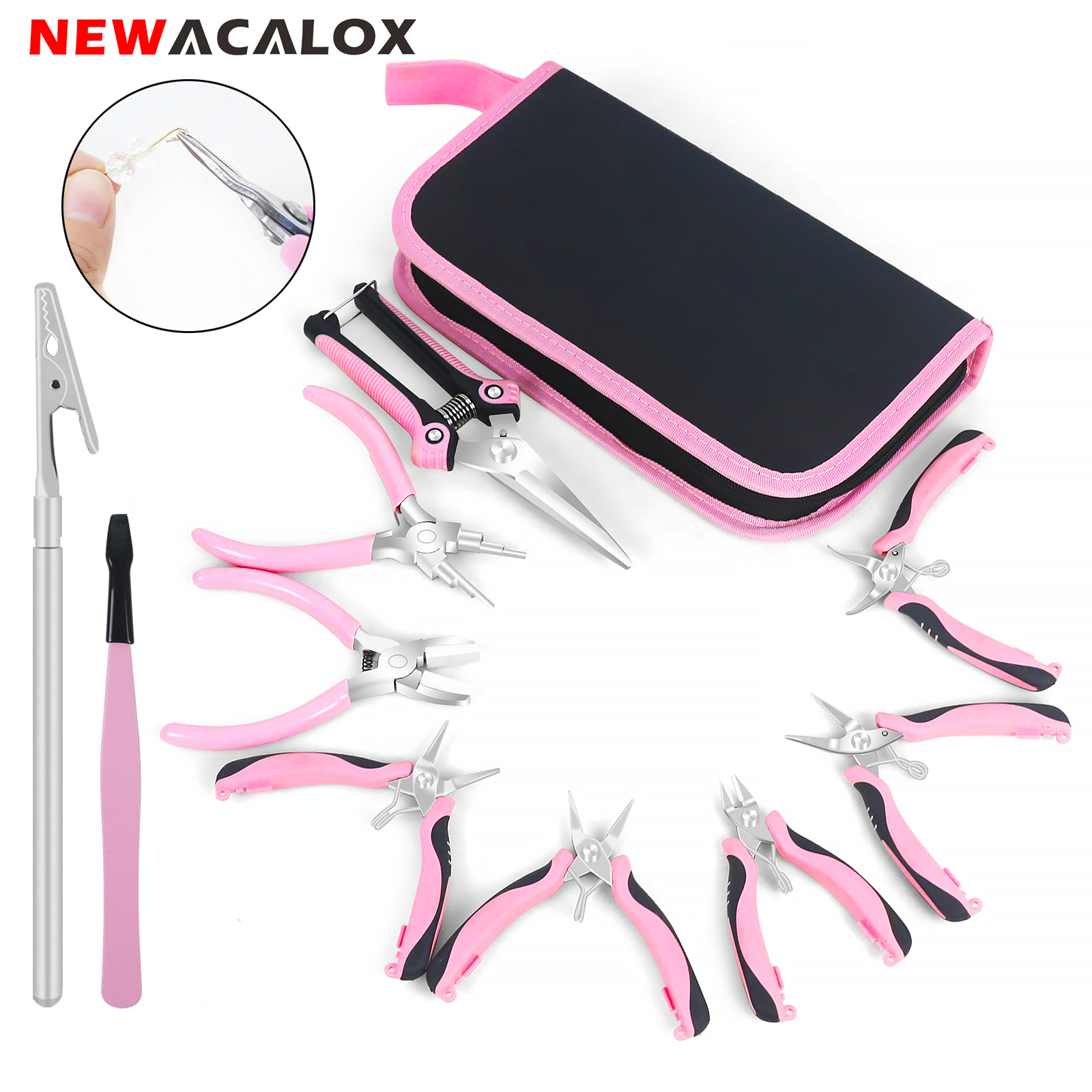 NEWACALOX Mini Jewelry Pliers  - Jewelry Making Round Nose Pliers ulasan dan harga