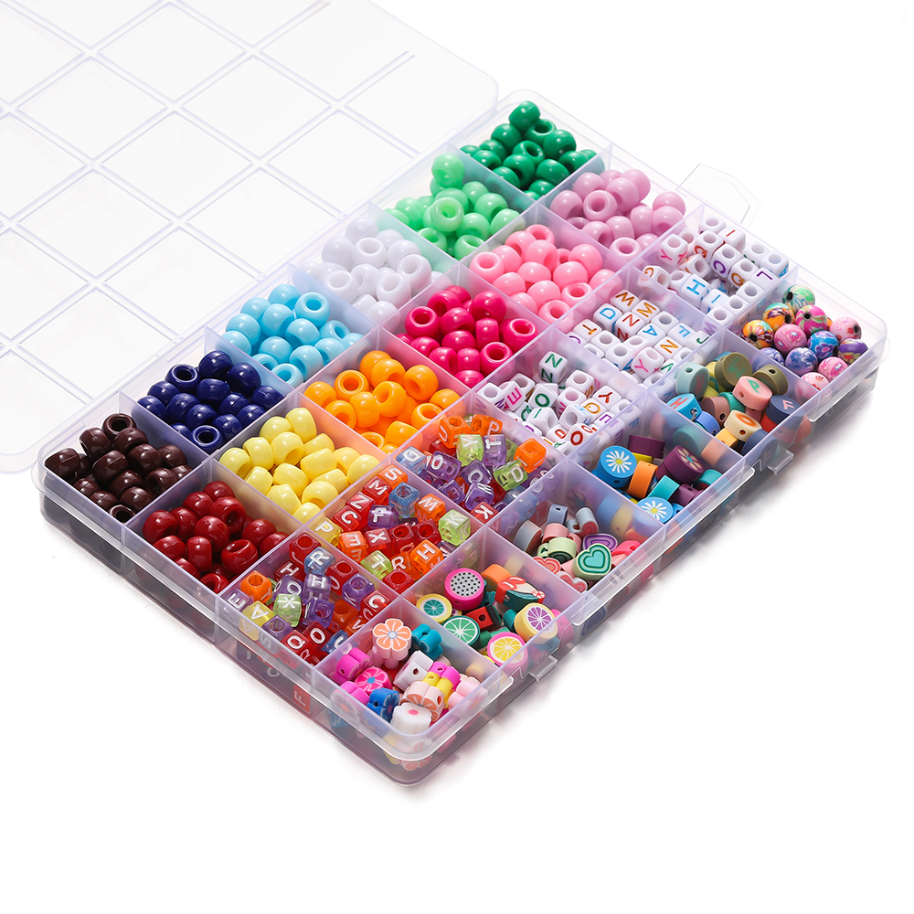 680pcs/Box Colorful Acrylic Po - Jewelry Making Degree ulasan dan harga