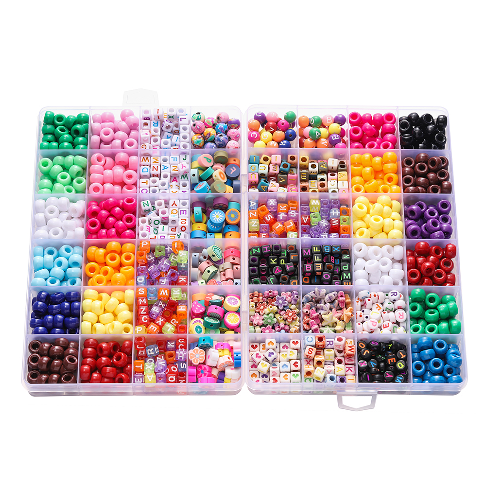 680pcs/Box Colorful Acrylic Po - Jewelry Making Degree ulasan dan harga