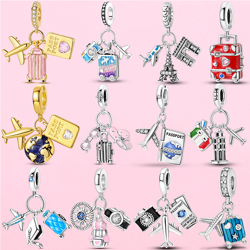 Travel Series Charms 925 Silve - Jewelry Making Paris ulasan dan harga