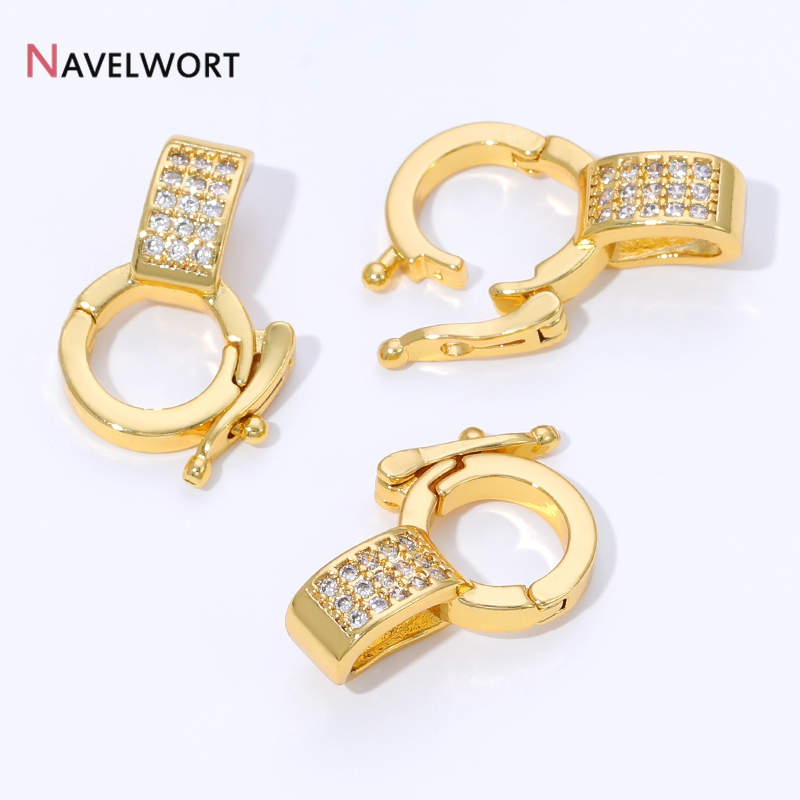 18K Gold Plated Brass Inlaid Z - Jewelry Making Designs ulasan dan harga