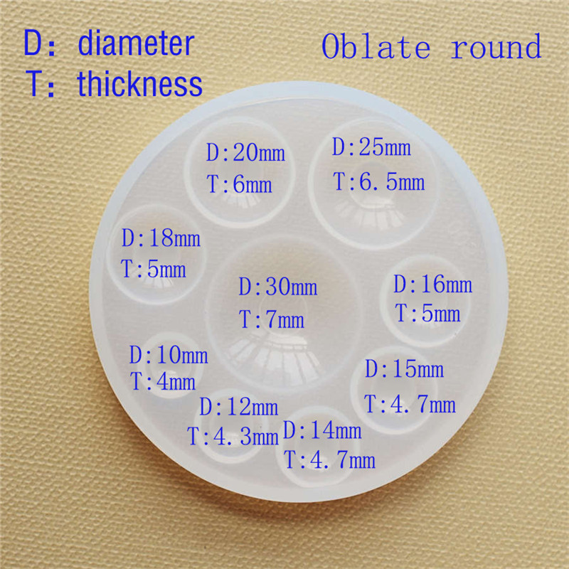 Silicone Mold half ball Oblate - Jewelry Making Degree ulasan dan harga
