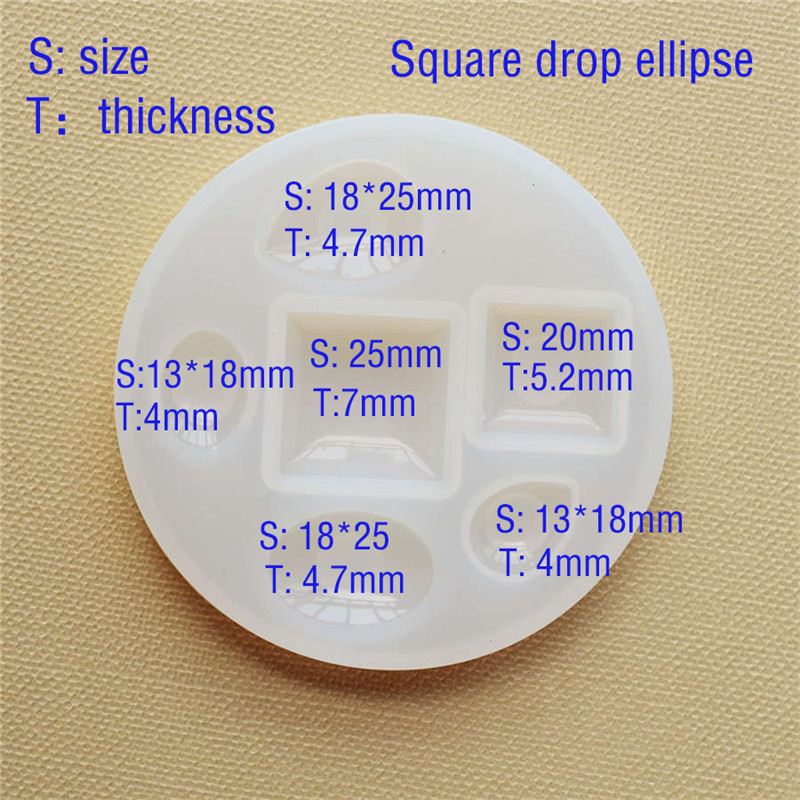 Silicone Mold half ball Oblate - Jewelry Making Degree ulasan dan harga