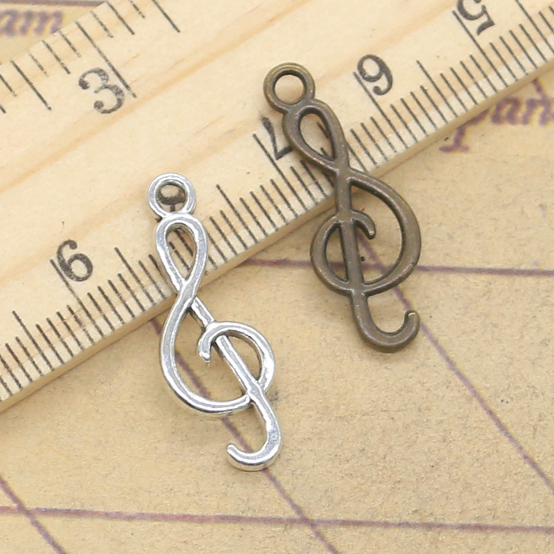 20pcs Charms Musical Note 25x9 - Jewelry Making Notes ulasan dan harga
