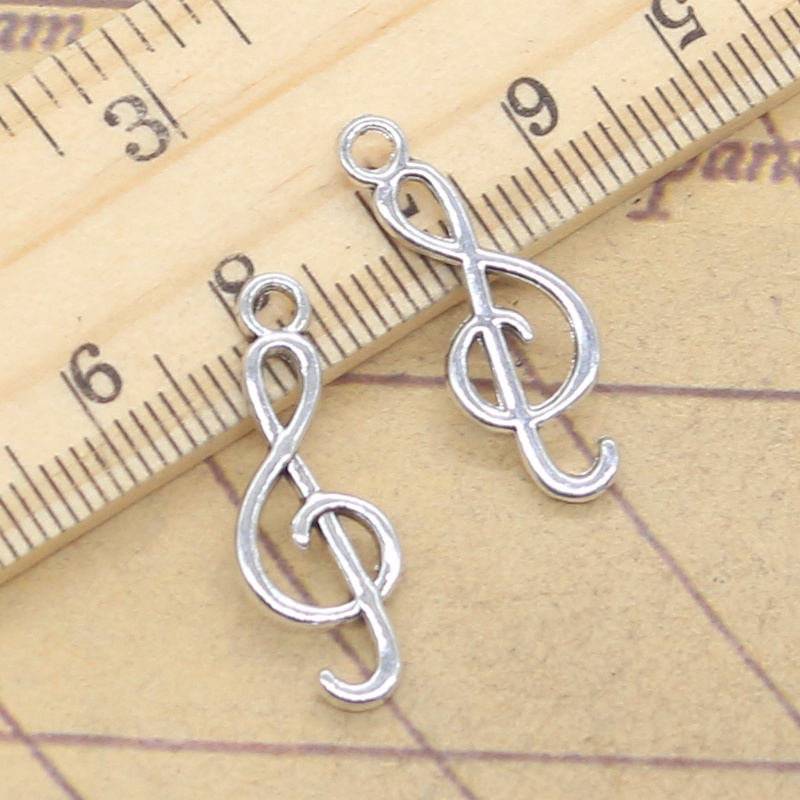 20pcs Charms Musical Note 25x9 - Jewelry Making Notes ulasan dan harga
