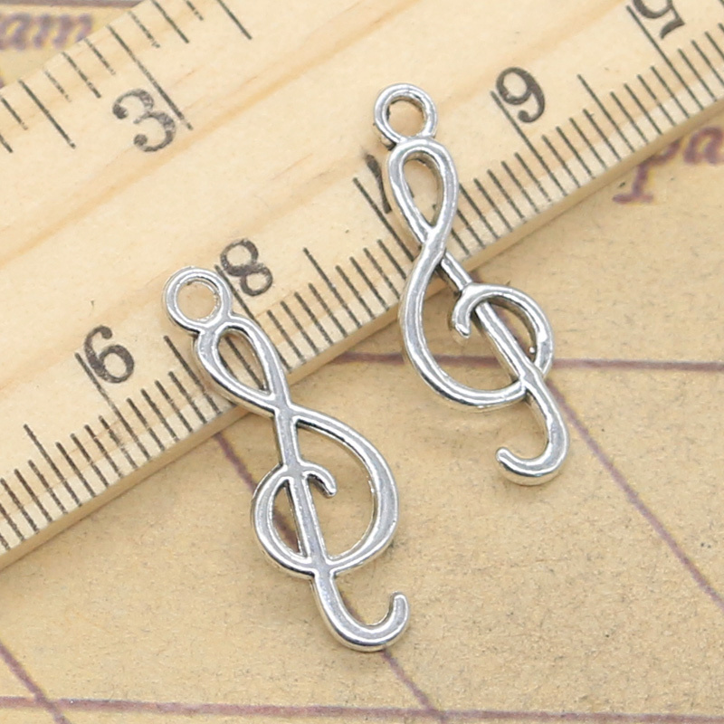 20pcs Charms Musical Note 25x9 - Jewelry Making Notes ulasan dan harga
