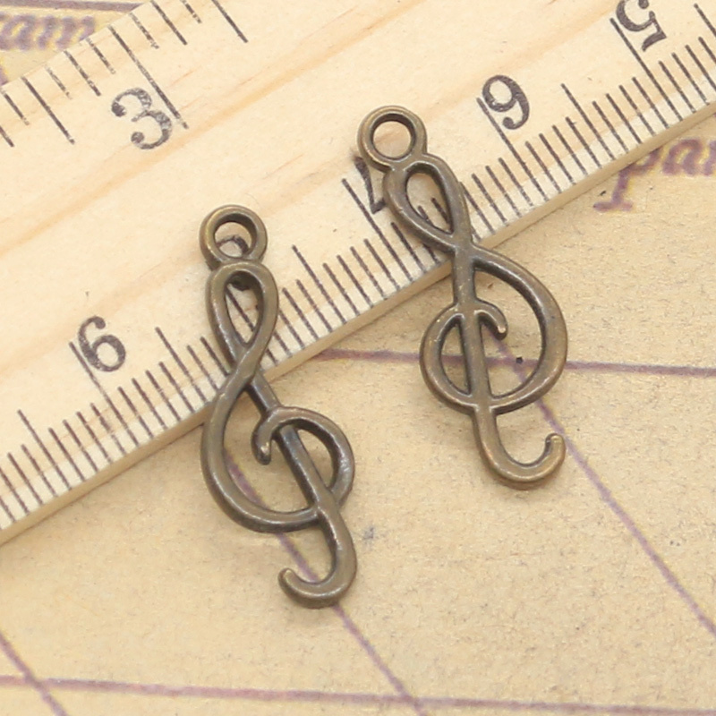 20pcs Charms Musical Note 25x9 - Jewelry Making Notes ulasan dan harga